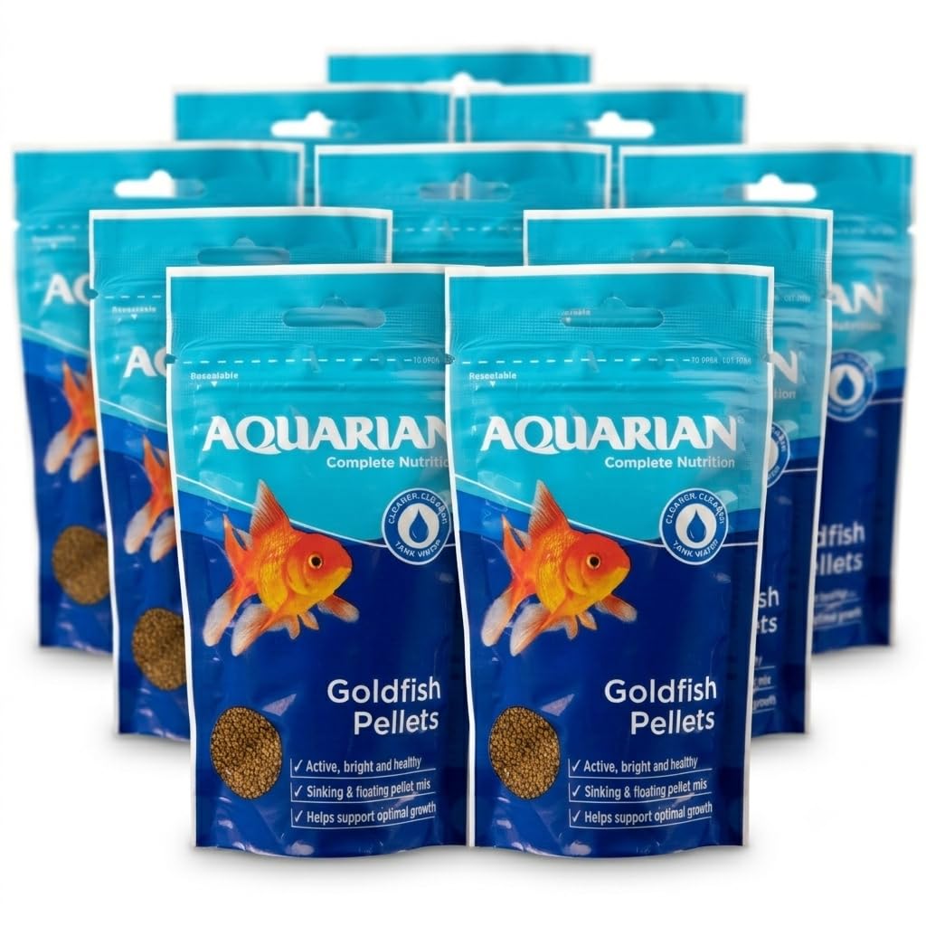(10 Pack) Aquarian - Goldfish Pellets 100g