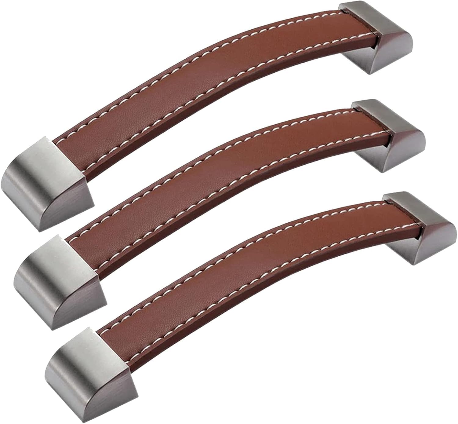 Kuayeocf 3Pcs Drawers Pull Modern Cabinet Kitchen Handles Pulls Knobs For Door Cabinets Wardrobe(,Hole Distance160mm)