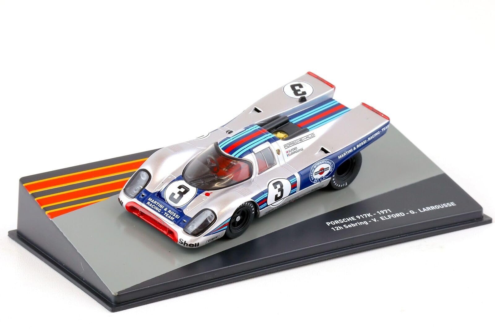 OPO 10 Maqueta de Coche a Escala 1:43 Compatible con Porsche 917K 12h Sebring 1971 - PRC03