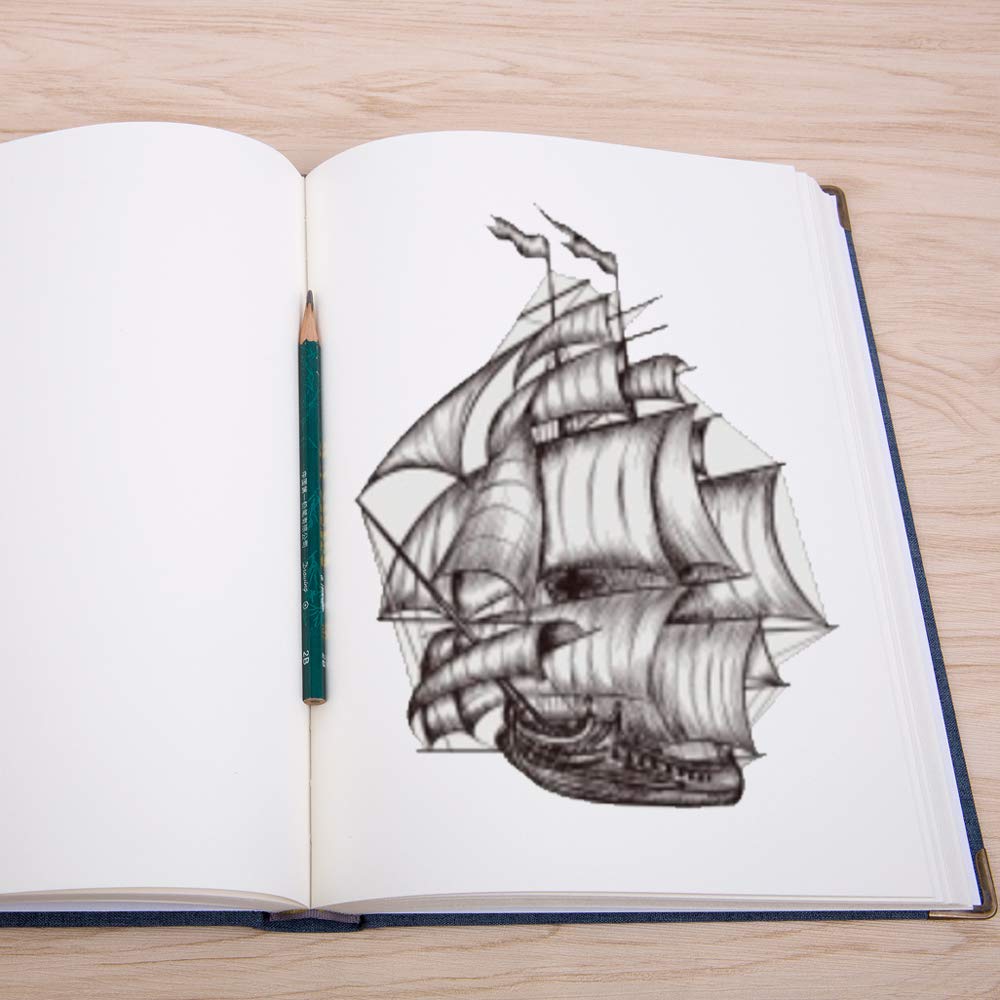 Cuaderno de bocetos A4 – 160 hojas (320 páginas) en blanco – Papel sin ácido, 100 g/m², cuaderno de bocetos de tapa dura