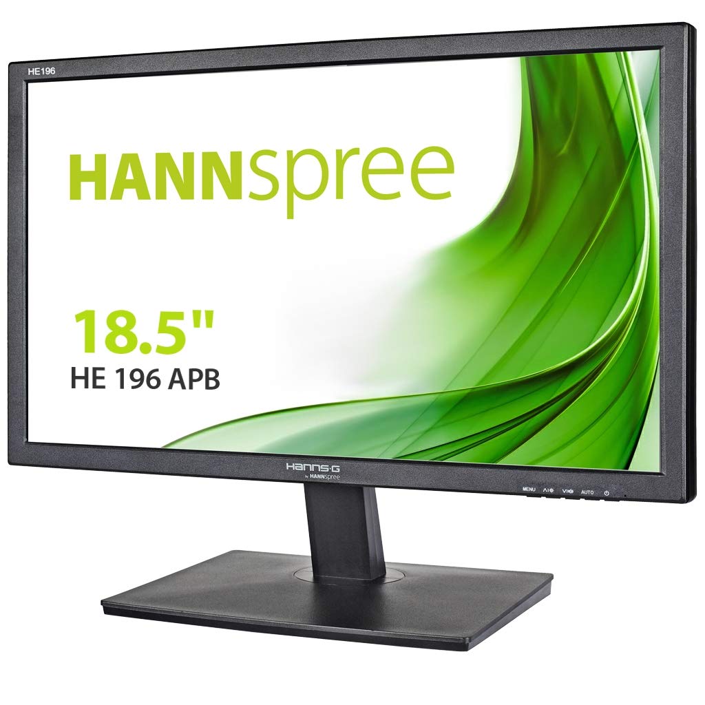 HANNspree HE196APB 18.5-Inch Diagonal LED Monitor 1366 x 768 16:9 VGA speaker VESA, Black