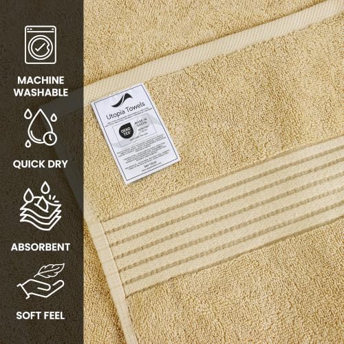 Image of Utopia Towels 6 Pack Bath Towels Set, (27 x 54 Inches) 100% Ring Spun Cotton, Quick Dry, Highly Absorbent, Soft Feel Towels