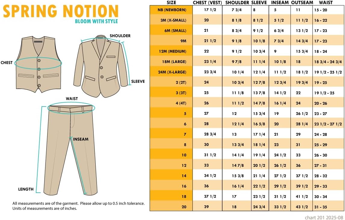 Spring Notion Baby Boys' Classic Fit Formal Dress Suit Set - Image 6