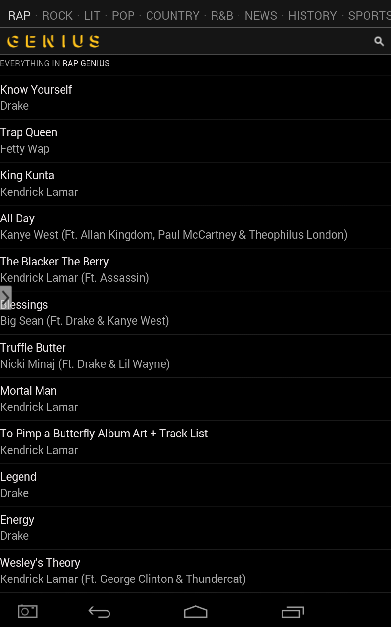 RapGenius - App on Amazon Appstore