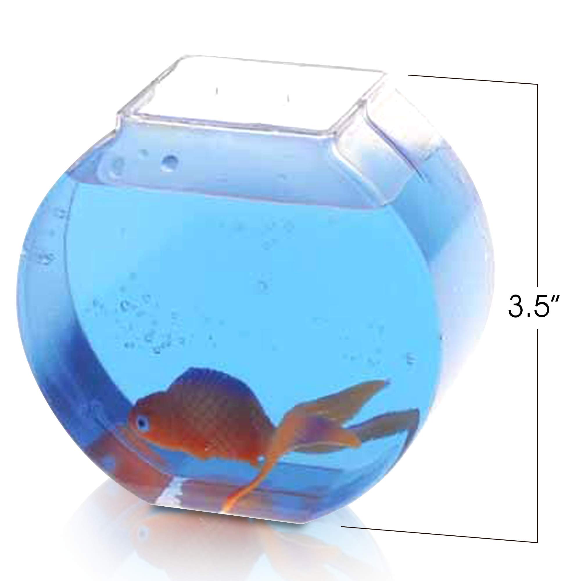 ArtCreativity Plastic Fish Bowl Set 12 Pack Cute Fishbowls for