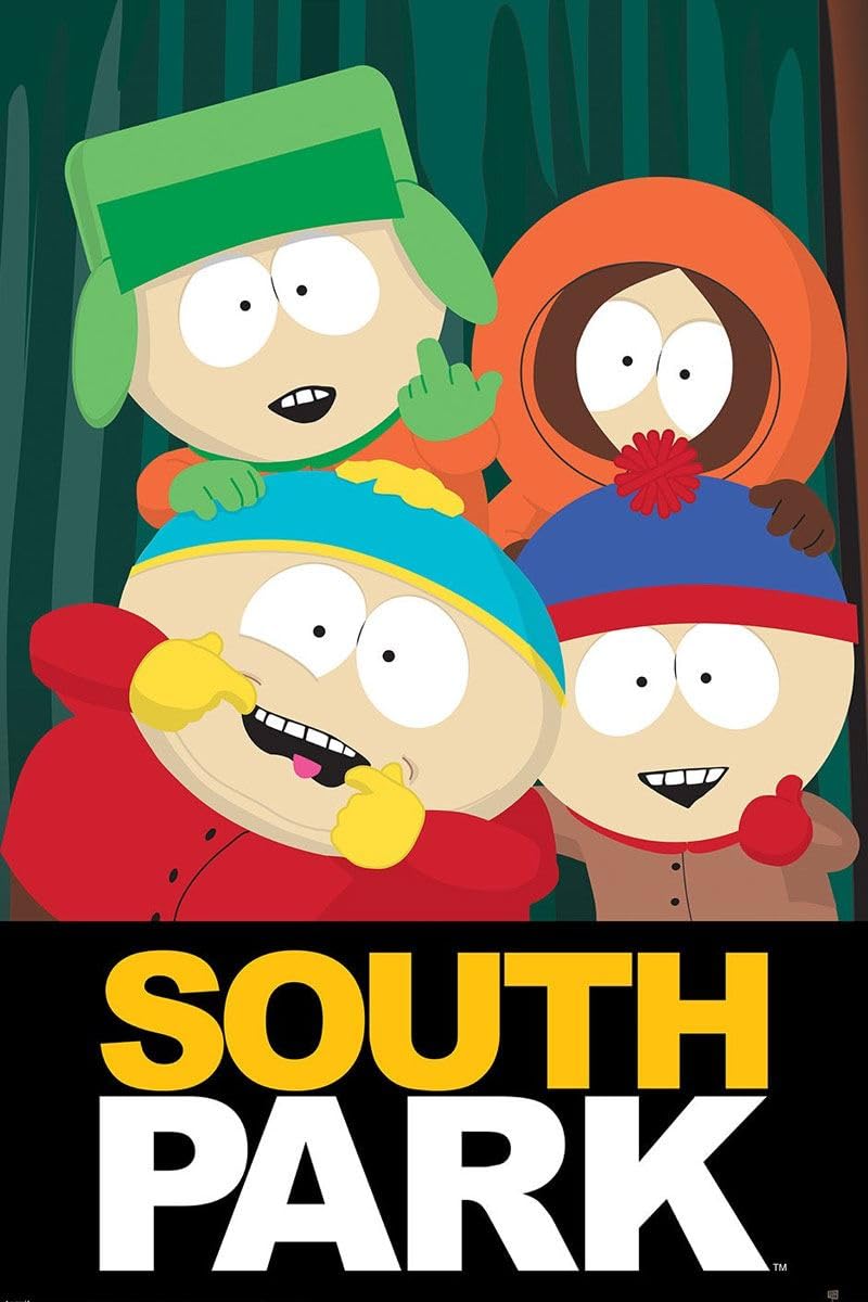 Grindstore South Park Group Maxi Poster - Laminated Large Wall Art Print, Wall Decor, Home Office Classroom Decoration, Gift Idea, Decorative Print 91.5x61cm