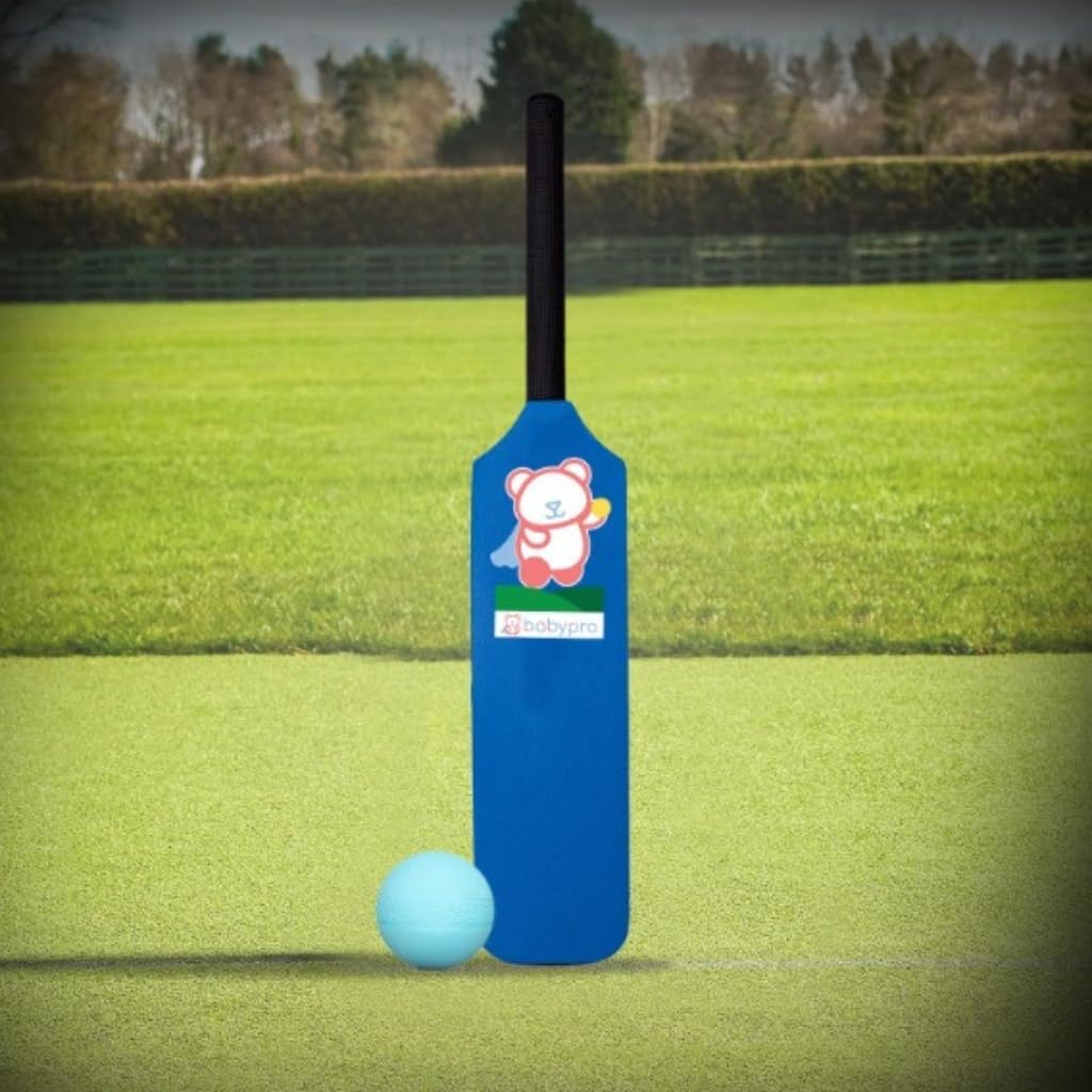 - BabyPro Foam Cricket Bat & Ball Set, Designed for Kids Aged 3 Years, Easy-Grip Handle, Perfect for Both Indoor & Outdoor Play, Bat and Ball for Kids 2-5 Years
