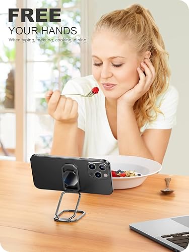 Miniatura 9 de A-LuGei Soporte de anillo plegable y ajustable para teléfono celular, funda gruesa y compatible con teléfonos grandes soporte de teléfono celular