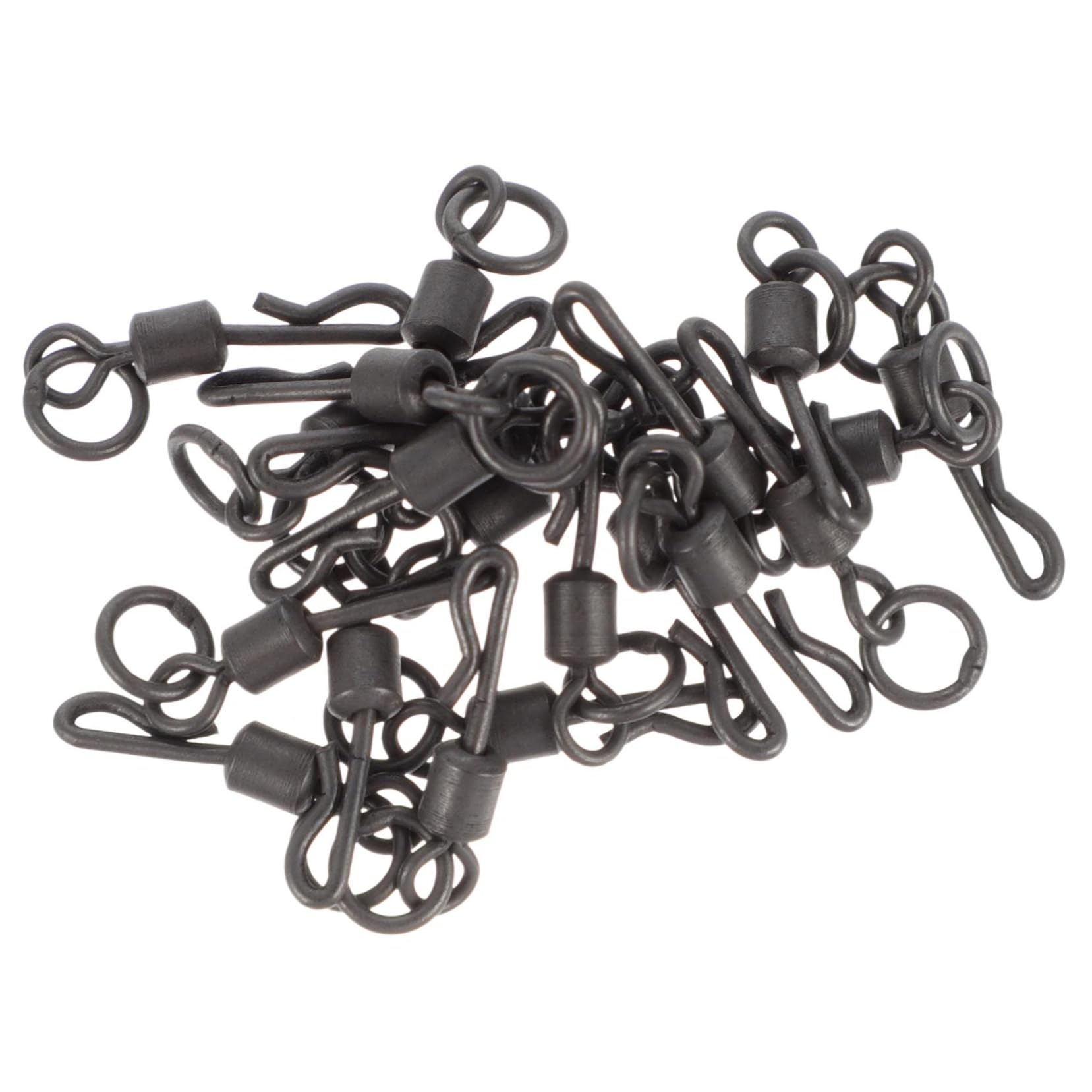KESYOO 20Pcs Durable Fishing Rolling Swivel Connectors Fishing Hook Connectors Matte for Carp Fishing Tackle and Accessories Essential Fishing Accessories