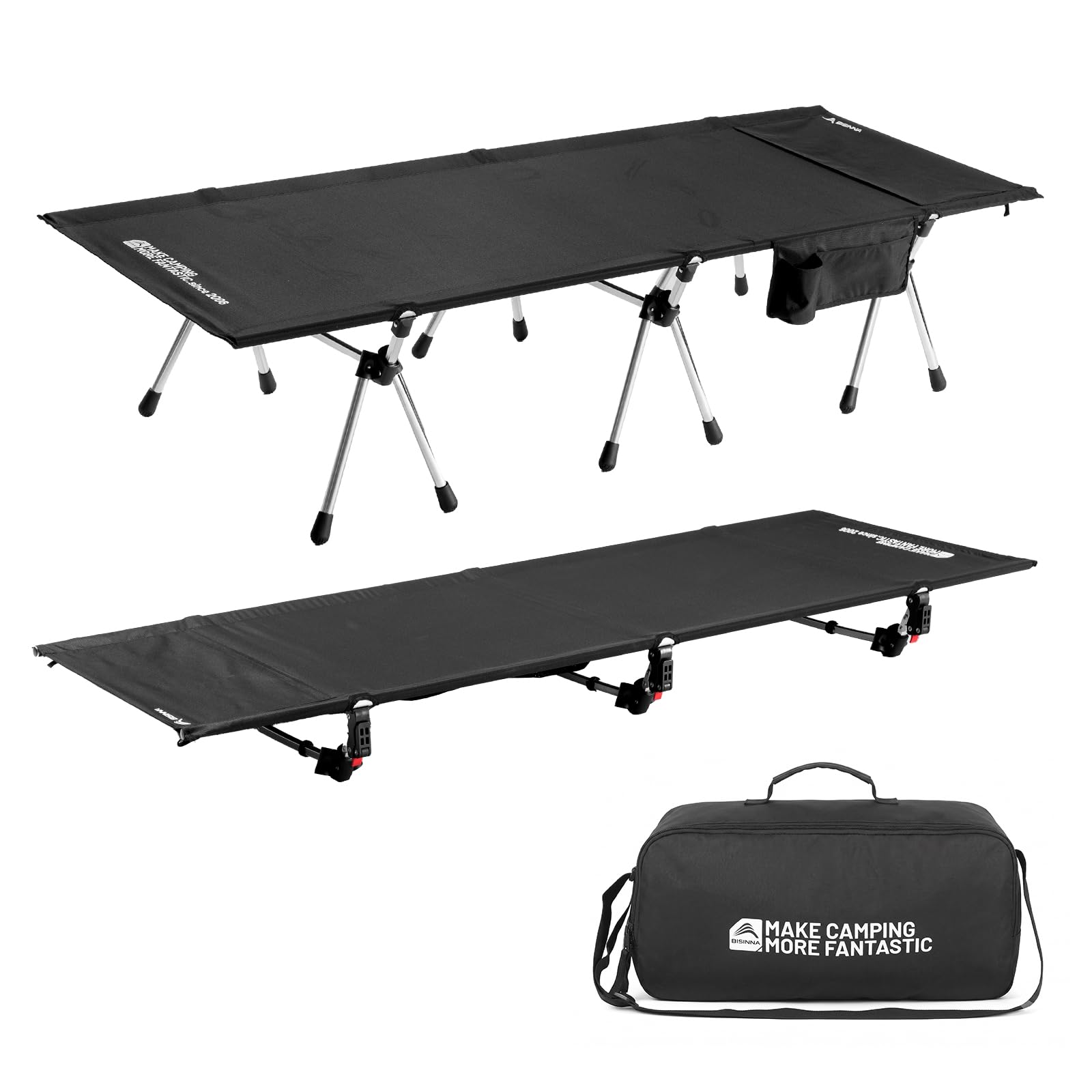 BISINNA Cama de camping regulable 150 kg