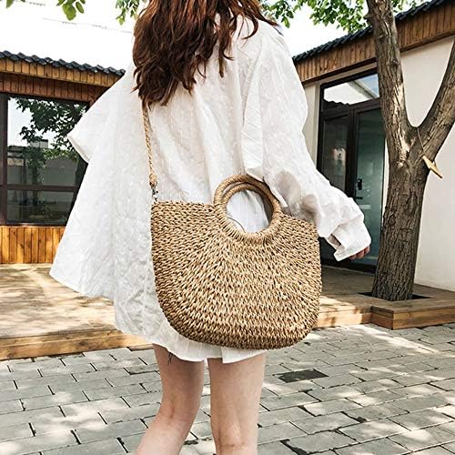 straw half moon bolsa