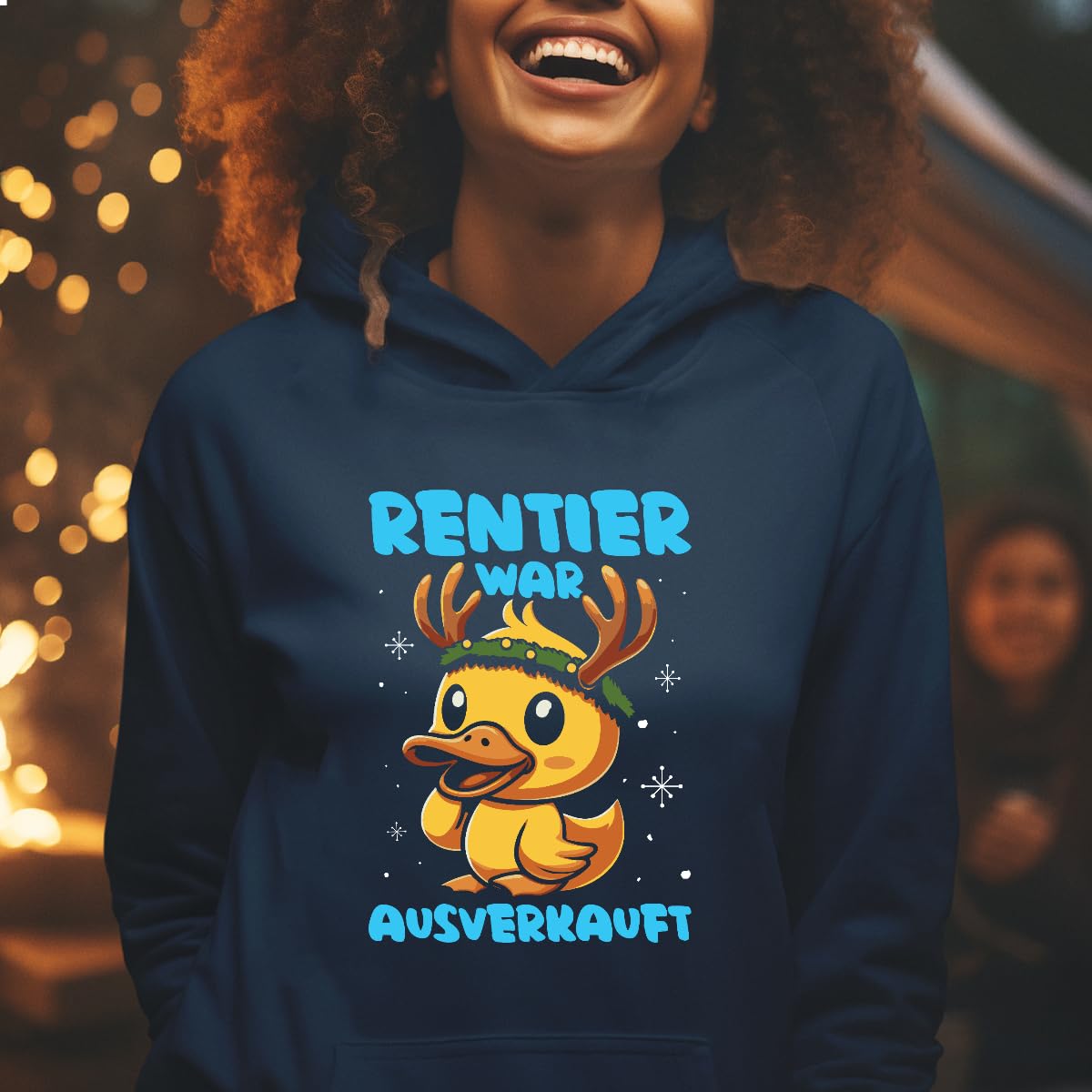 Renna era esaurita anatra - Natale Natale Natale shoodie maglione