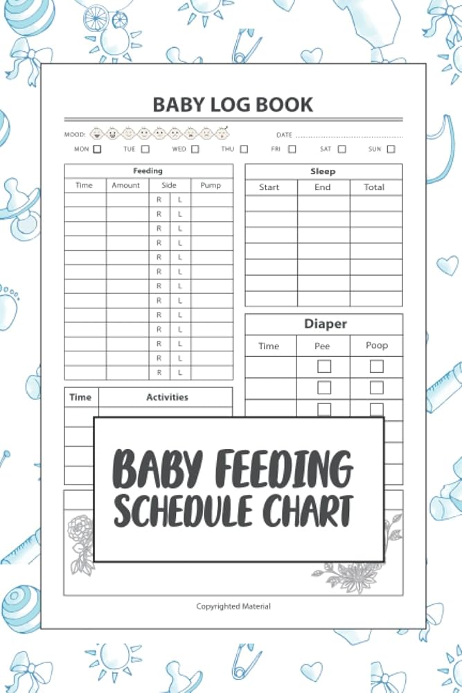Baby Feeding Schedule Chart: Newborn Tracker For Babies & Toddlers,information,baby pictures,contact/address,describe your baby's First 24 Hours of ... Doctor Visits,Immunizations,Baby Growth Chart: KHANAM BOOKS, THE MST RAHANA: 9798440967649: Amazon ... baby-feeding-schedule-chart-newborn-tracker-for-babies-toddlers-information-baby-pictures-contact-address-describe-your-baby-s-first-24-hours-of-doctor-visits-immunizations-baby-growth-chart-khanam-books-the-mst-rahana-9798440967649-amazon