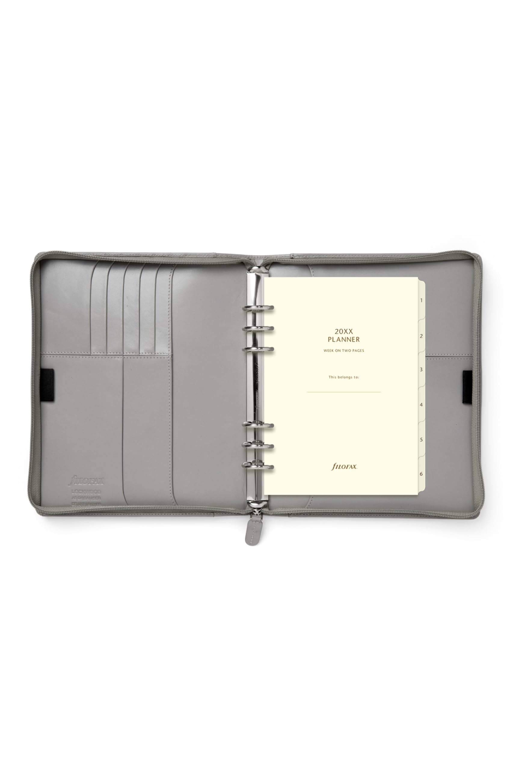 FILOFAX Lockwood A5 Zip Organiser Concrete 2025