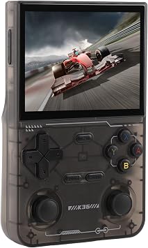 64G Retro Handheld Game Console with Joystick Handheld Game Player, 3.5inch Screen, 128G Memory, 3500mAh Battery, Type C Interface Black