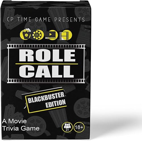Miniatura 1 de CP TIME Rol Blackbuster Edition - Juego de preguntas de películas para adultos, juegos de cultura negra, diversión familiar, ideal para noches de