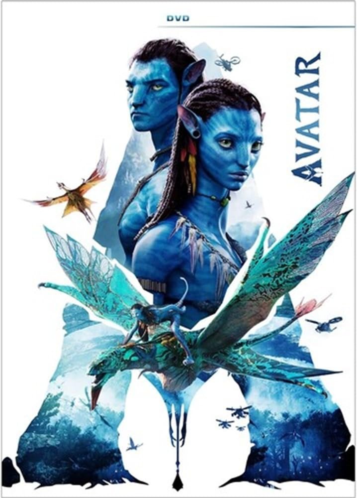 Disney's AVATAR & AVATAR 2 THE WAY OF WATER DOUBLE FEATURE 2 DVD Movie Set Includes Avatar Art Card