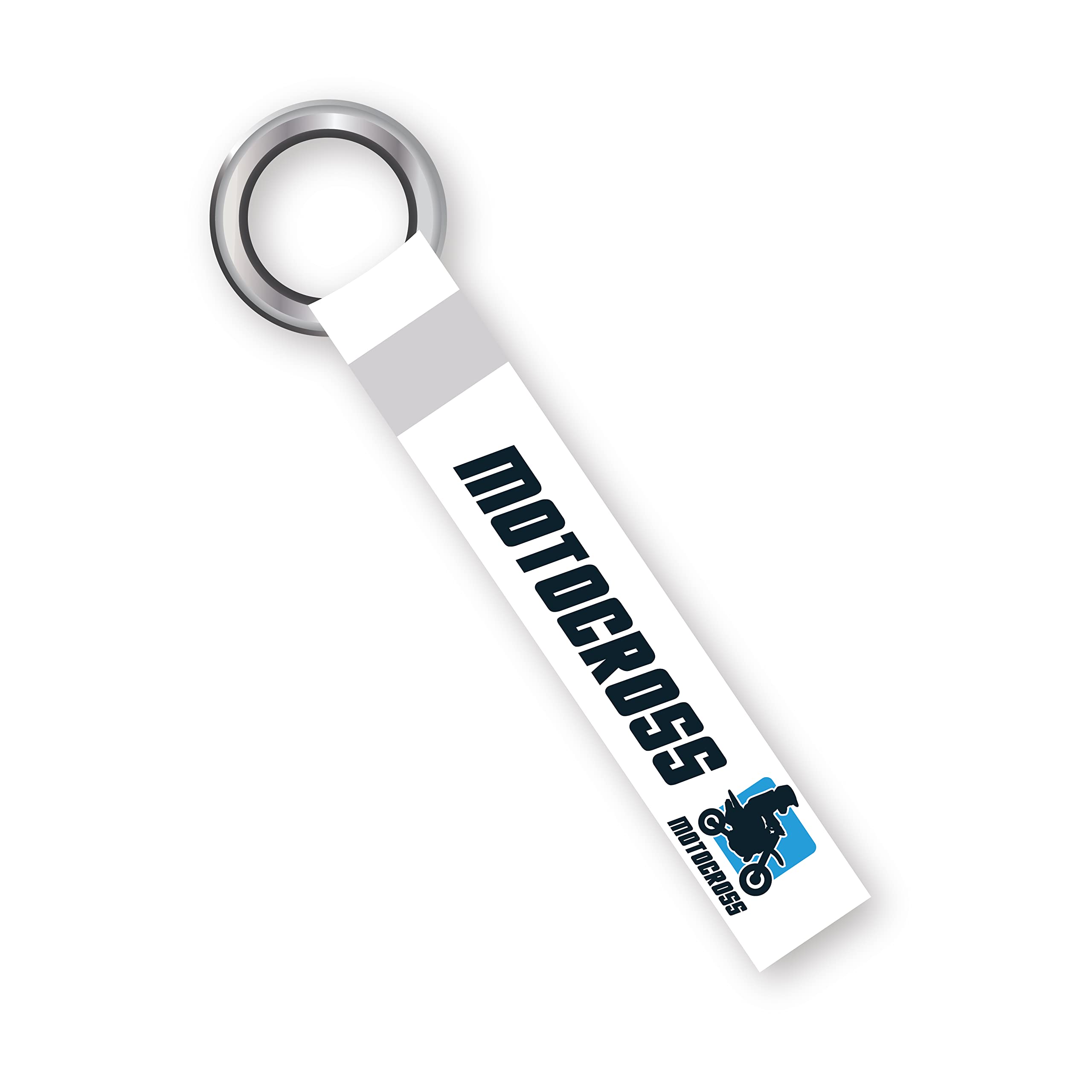 SIGNOOGLE 1 Pcs Motocross Racing Theme Lanyard keychain Holder Compatible For All Bikes Car Key Holder Tag Multicolored (6 x 1 Inch)