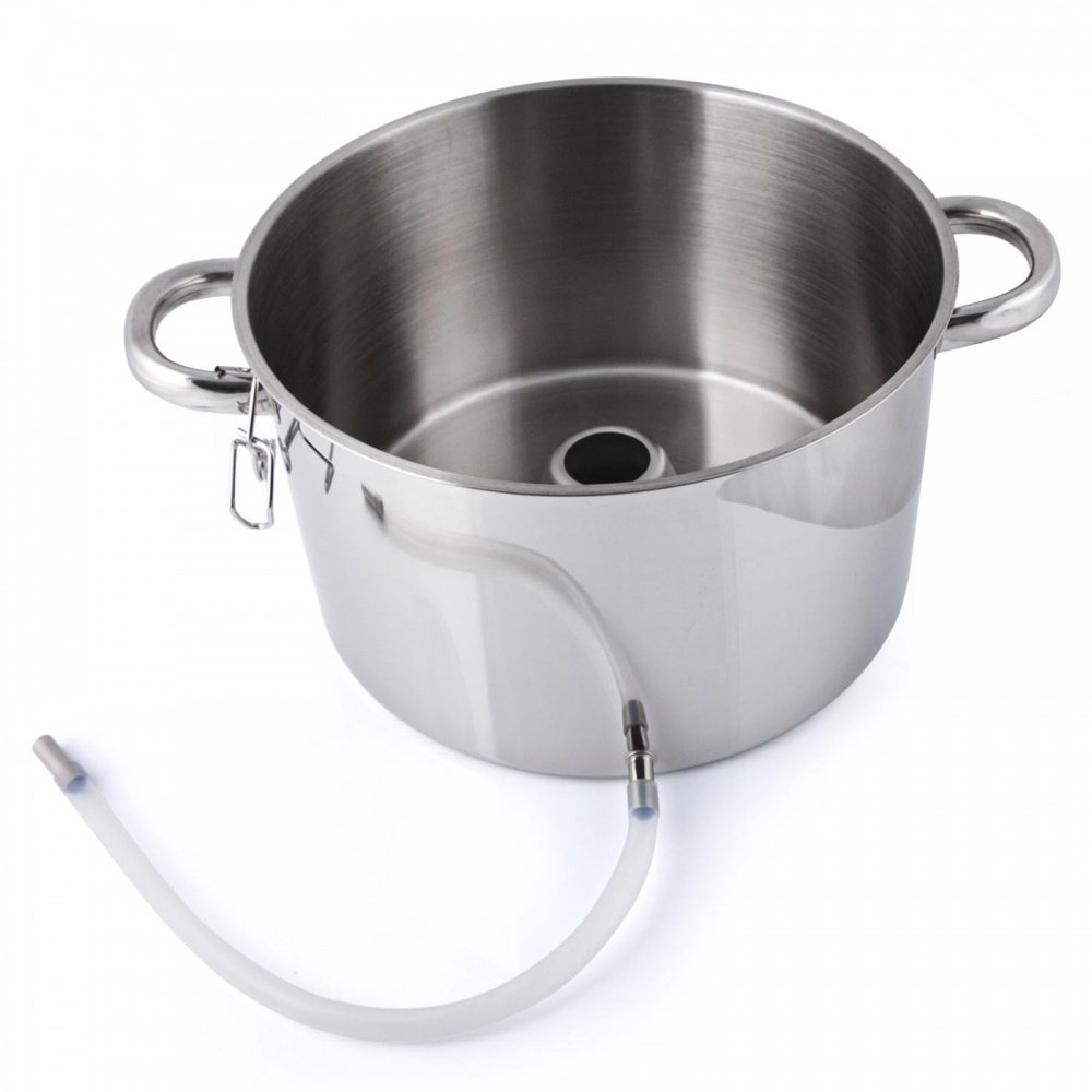 Grafner 8,5 Liter Dampfentsafter aus Edelstahl, Durchmesser Ø26cm, mit Ablasshahn und Glasdeckel, induktionsgeeignet, ideal für Saft und Gelee, Fruchttopf Entsafter Obstpresse Obst Gemüse entsaften
