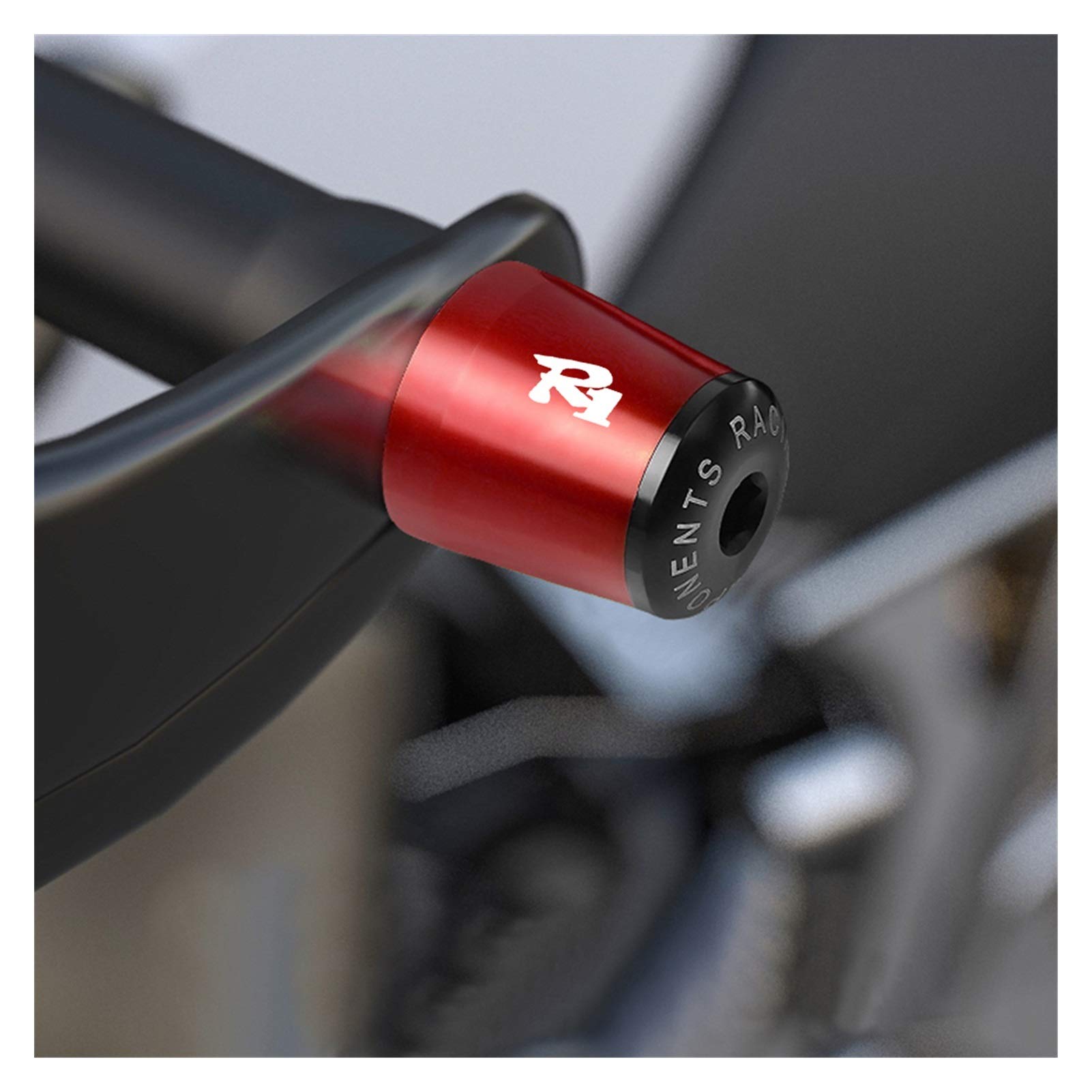 Motoraccessoires Voor Yamaha R1 YZF R1 YZFR1 YZFR1 YZF R1 2002 2003 2004-2006 7/8 22MM CNC Aluminum Motorfiets Handvatten Handle Bar Cap End Stekkers (2 Stuks) (Kleur : Color 4