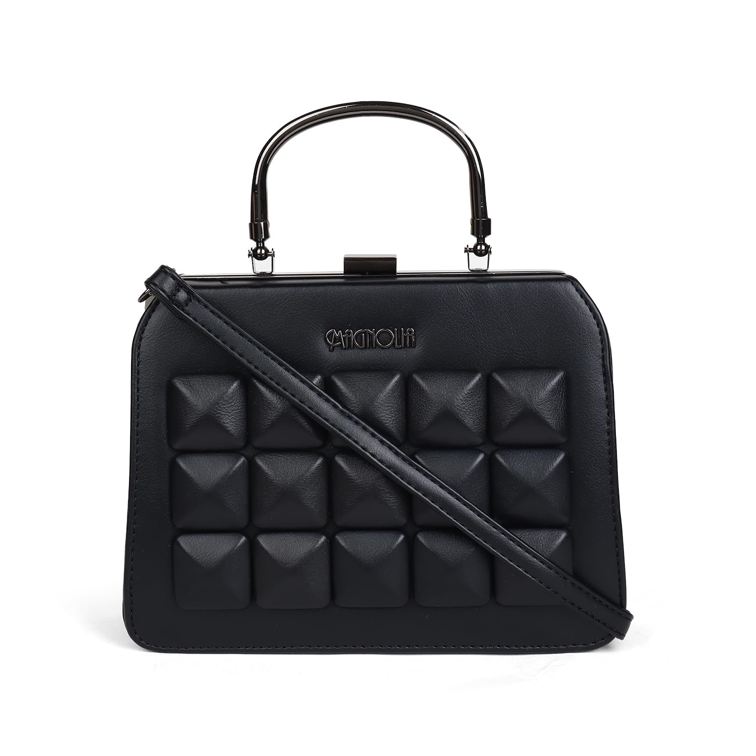 MAGNOLIA® Womens Vegan Leather Eveninig Clutch Slim and Easy to Fit in Pocket | Ladies Hand Purse Handbag | Gift for Girls - Black (B0DDT4LC21) Amazon Price History, Amazon Price Tracker