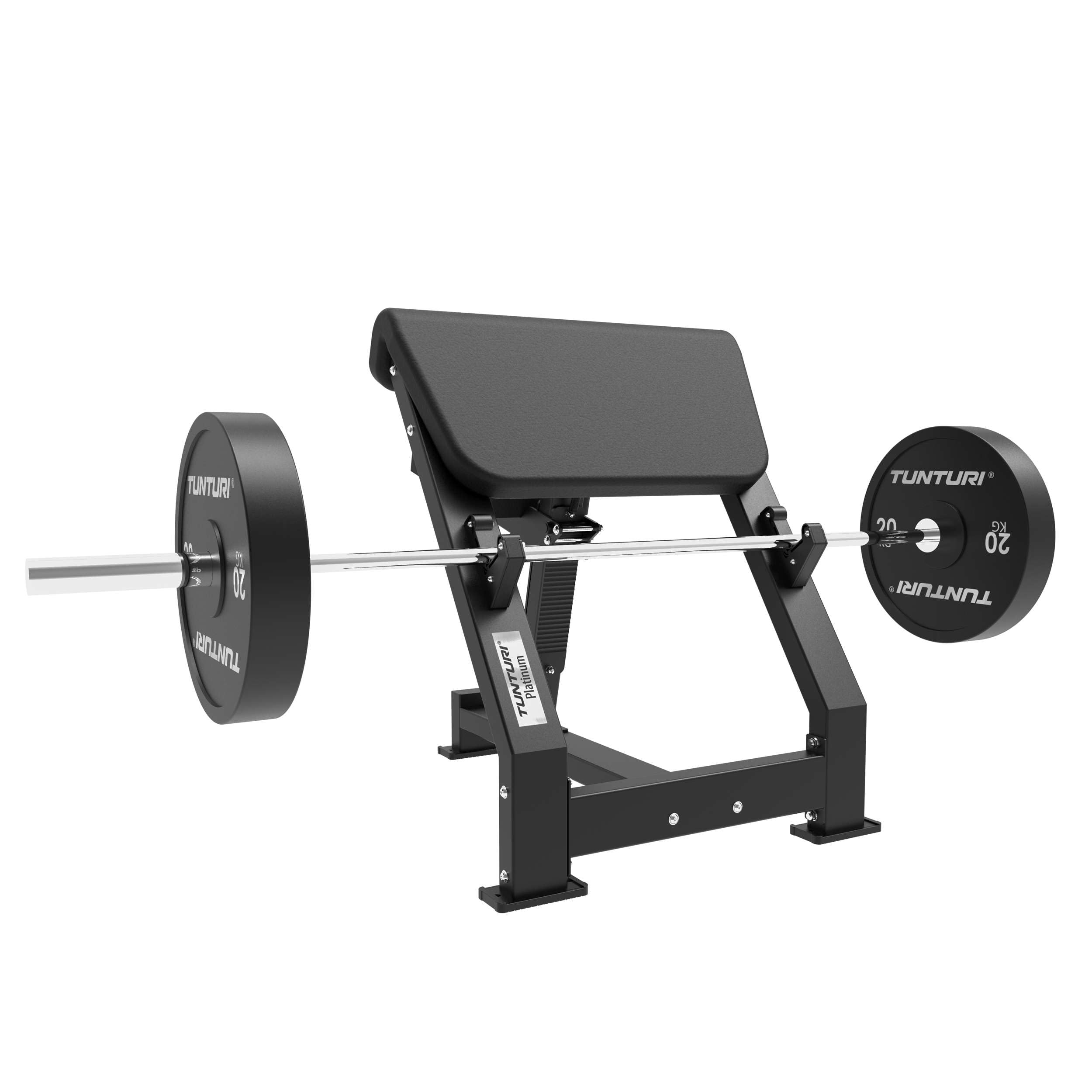 Tunturi Platinum Preacher Curl Kraftstation – Fitnessgerät für Armtraining – Homegym – V-Serie