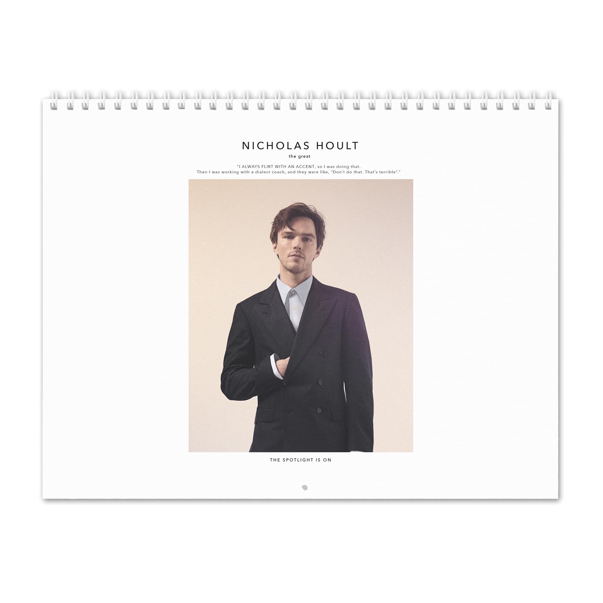 Nicholas Hoult - The Great Wall Calendar