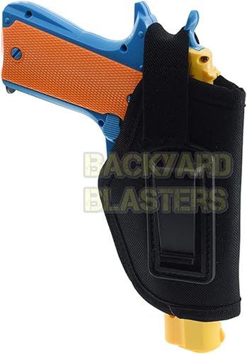 Miniatura 5 de Pistola de juguete para niños, pistola de bala de goma Colt 1911 con funda negra, regalo único destinado a diversión, pistolas de juguete M1911 para