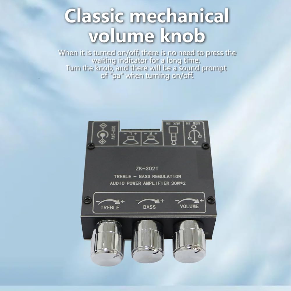 Amazon.co.jp: LINBE 30Wx2パワーアンプ、ZK-302T 2.0 30WX2 BT