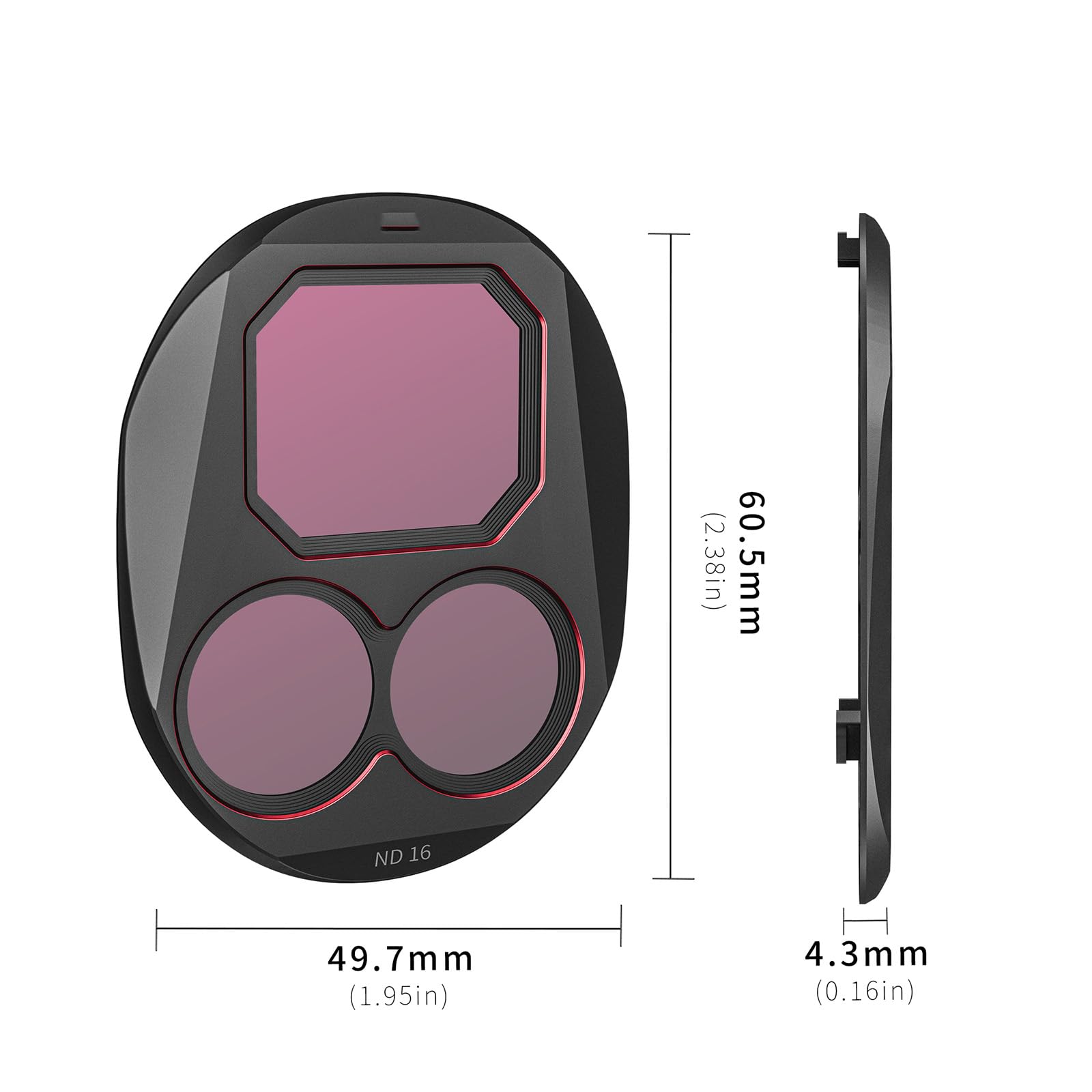 Juego de filtros ND&CPL, filtros CPL ND8 ND16 ND32 ND64 compatibles con drone DJI Mini 4 Pro, polarizador y protector de lente de cámara de vidrio óptico HD multicapa (ND8/16/32/64)