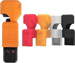FSIDIWT Silicone Protective Case Cover for DJI Osmo Pocket 3 Accessories, 2 in 1 Screen Protector Sleeve Lens Cover Sleeve for DJI Osmo Pocket 3 (Orange)