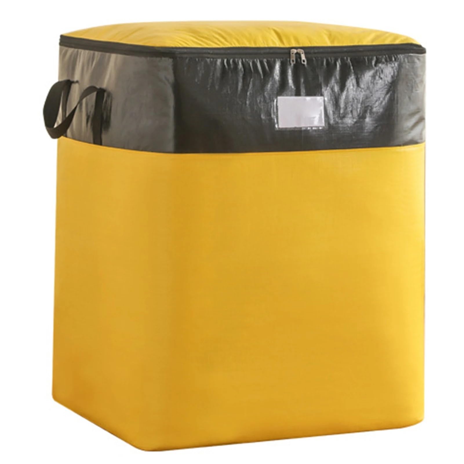 KIFSDLF Collapsible Storage Bag With Handles Waterproof Packing Tote For House Moving(YELLOW,180L)