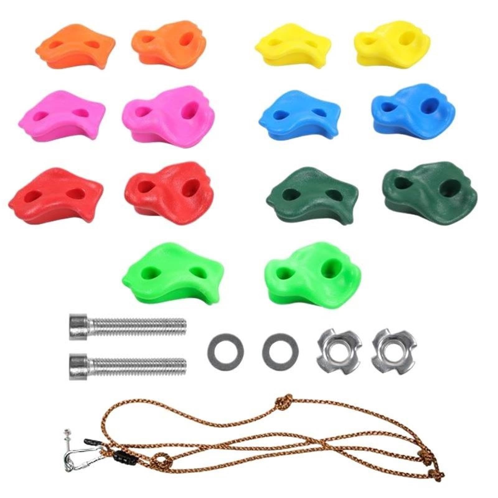 Presas Escalada Accesorios plásticos Interiores y Exteriores del Punto de Pared la combinación Piedra Que Sube con los Tornillos
