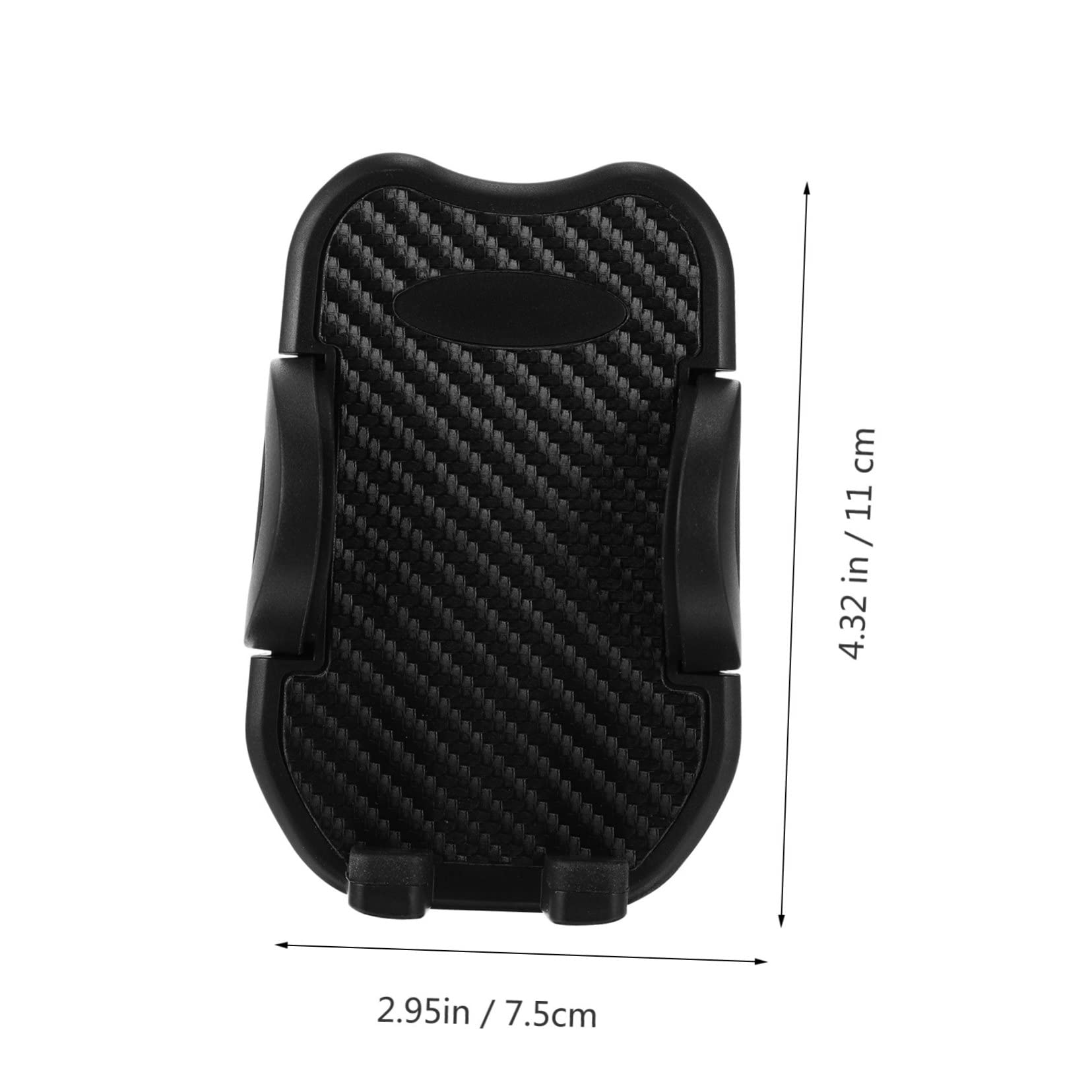 Supporto Cellulare per Moto Morsetto per Tubo Rotondo Nero
