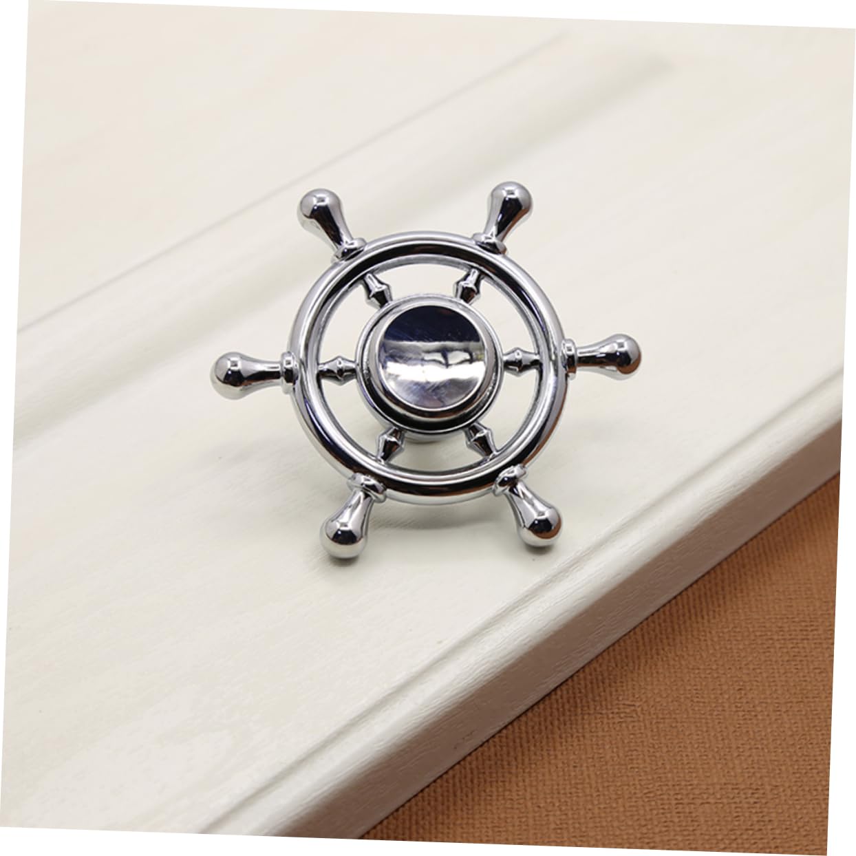 Artibetter 3 Eleganti Pomelli in Argento Per Mobili Armadi E Cassetti Lunghezza Vite 2 5 Cm