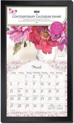 Miniatura 4 de LANG Marco de calendario de pared contemporáneo, negro, grande