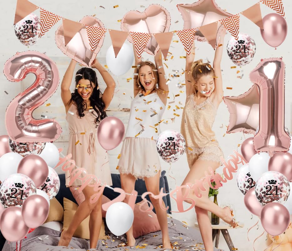 Sweet 16 Decorazioni Per Feste Palloncini Foil Con Numeri In Oro Rosa Ragazza Di 16 Anni Bomboniere Di Buon Compleanno Fornure Per Sedici Anniversario - Foto 5