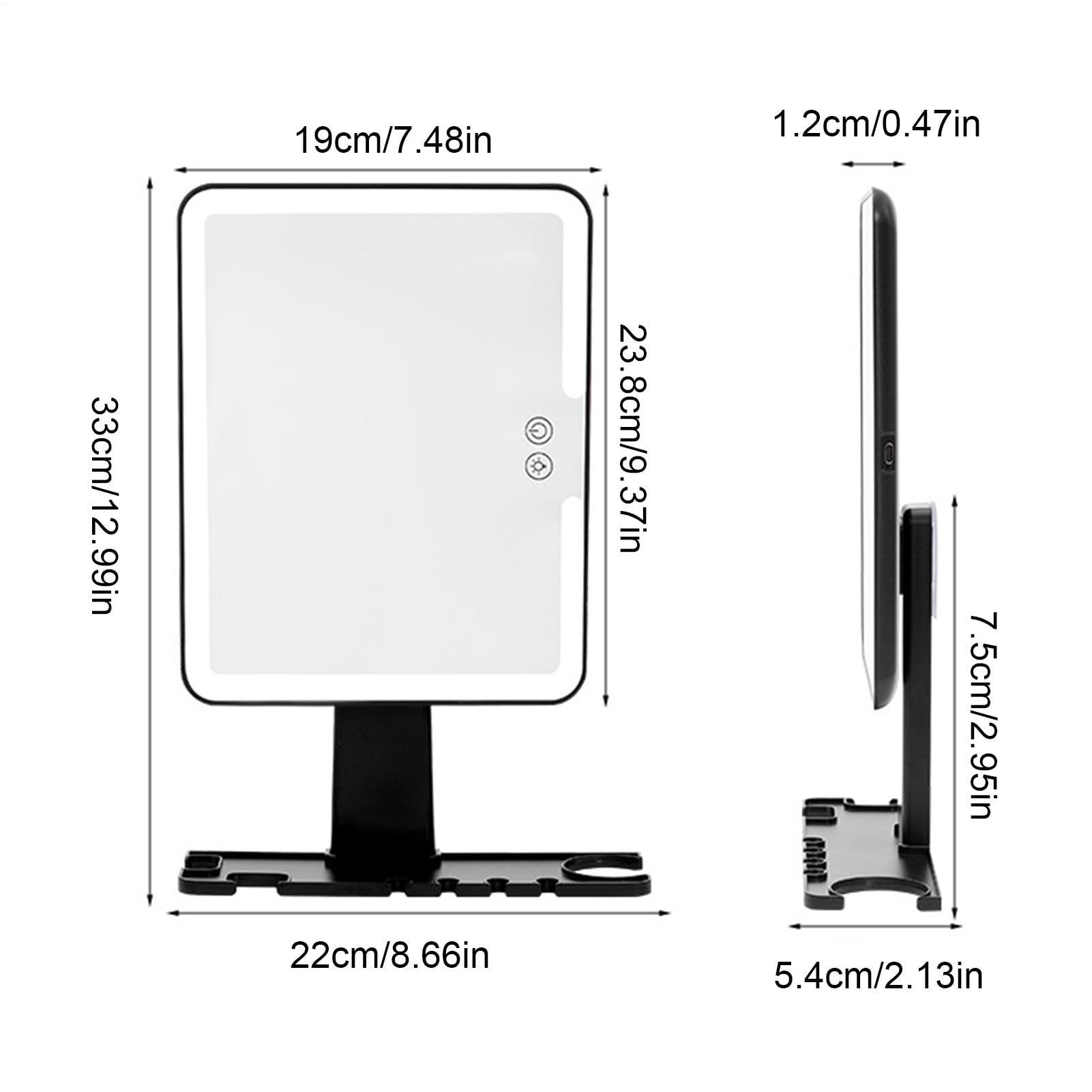 Miroir de douche antibuée pour rasage Avec Rangement, Lumières LED 3 | Miroir De Rasage Mural pour hommes femmes maison dortoir hôtel toilettes soins