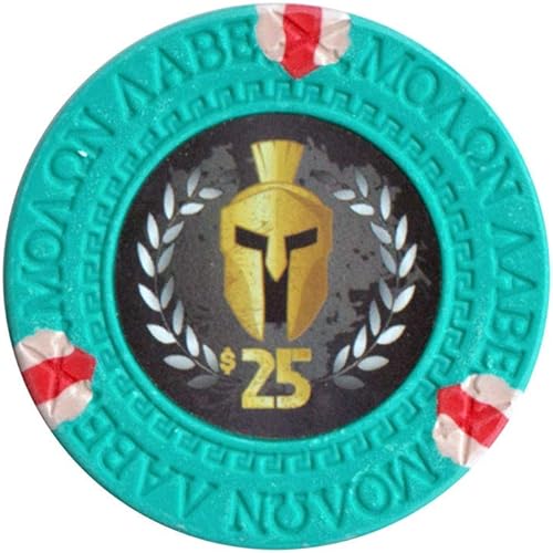 Miniatura 10 de Spartan - Fichas de póquer de arcilla en 0.48 oz, paquete de 50 unidades (elige colores)