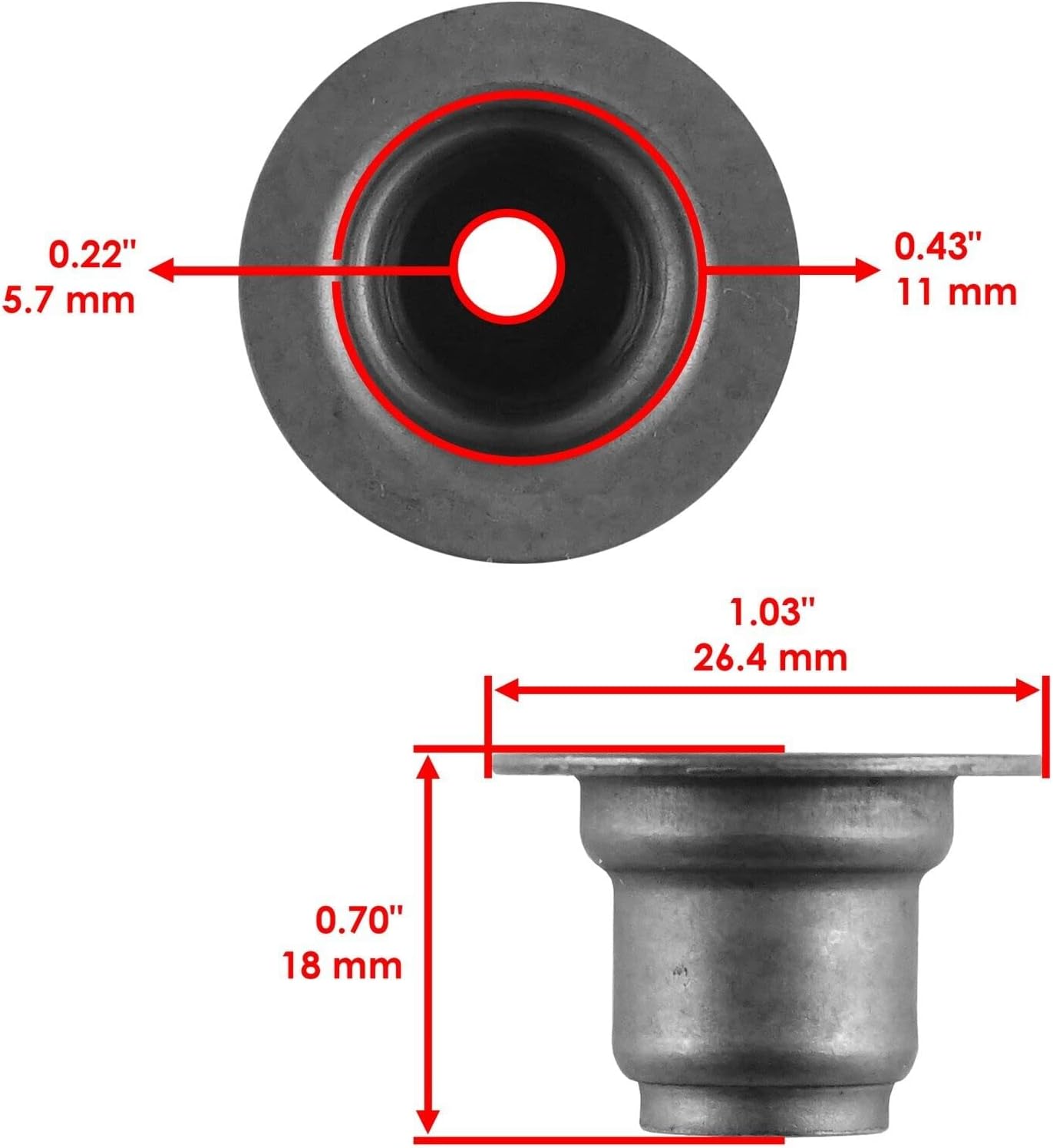 Caltric Intake Valve Kit Compatible with Polaris Ranger 800 6x6 2011-2017 / Ranger Crew 800 4X4 2011-2014