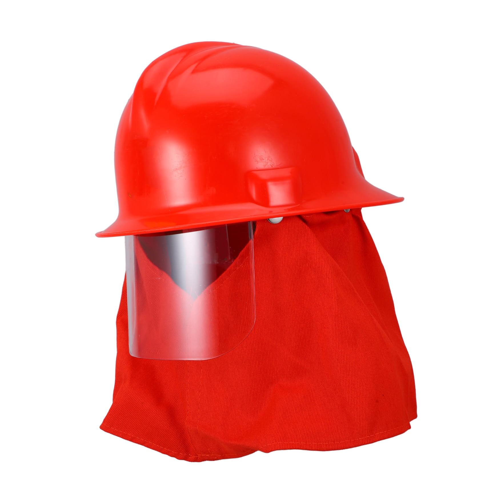 Casco Antincendio Vigili Fuoco Abs Rosso per Spegnimento | Calotta Integrale, Praticità Aggiunta, per Diverse Situazioni di Emergenza