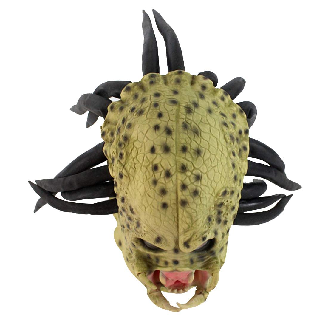 Infinity Gauntlet Predator Mask Jungle Hunter Alien Cyberpunk with Dreads Hair Full Head Latex Helmet Halloween Cosplay Costume Mask Props Accessories for Adults - Image 5