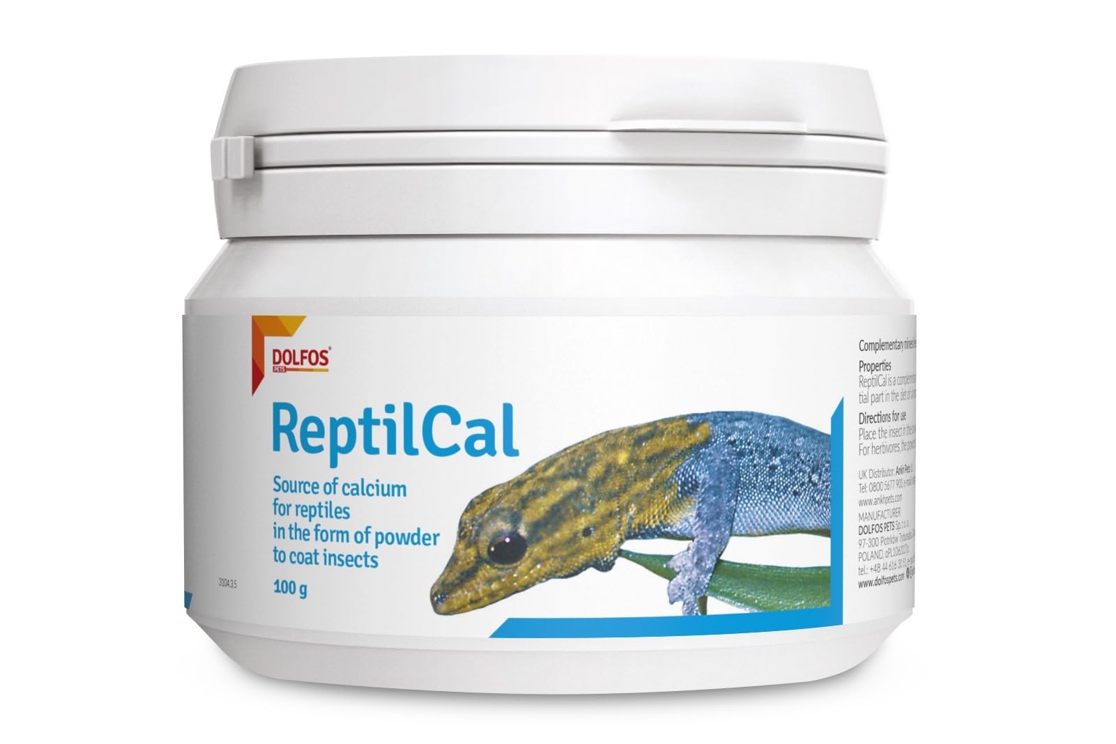 ReptilCal 100g Calcium Powder for Reptiles