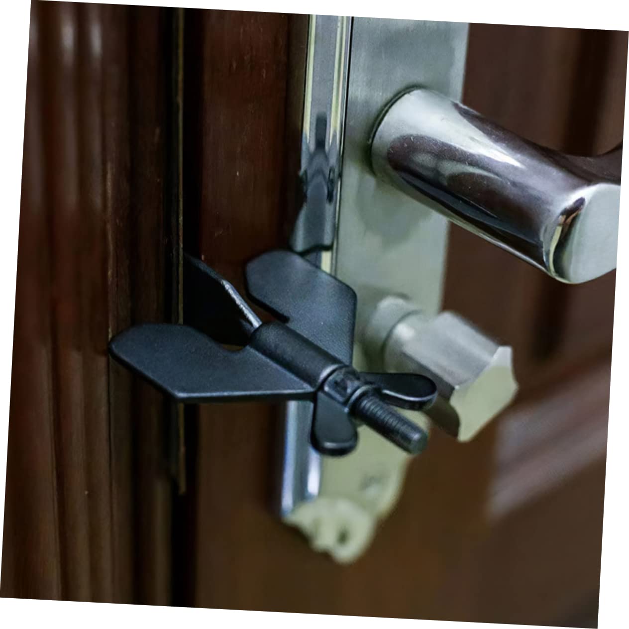 Operitacx 5 Pièces Bloqueur de Porte Portable Verrou de Sécurité pour et Appartement Installation Sans Perçage pour Voyage et Sécurité à Domicile