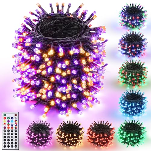 Joomer Halloween Lichterkette Outdoor 20M 200 LED mit Timer & Fernbedienung