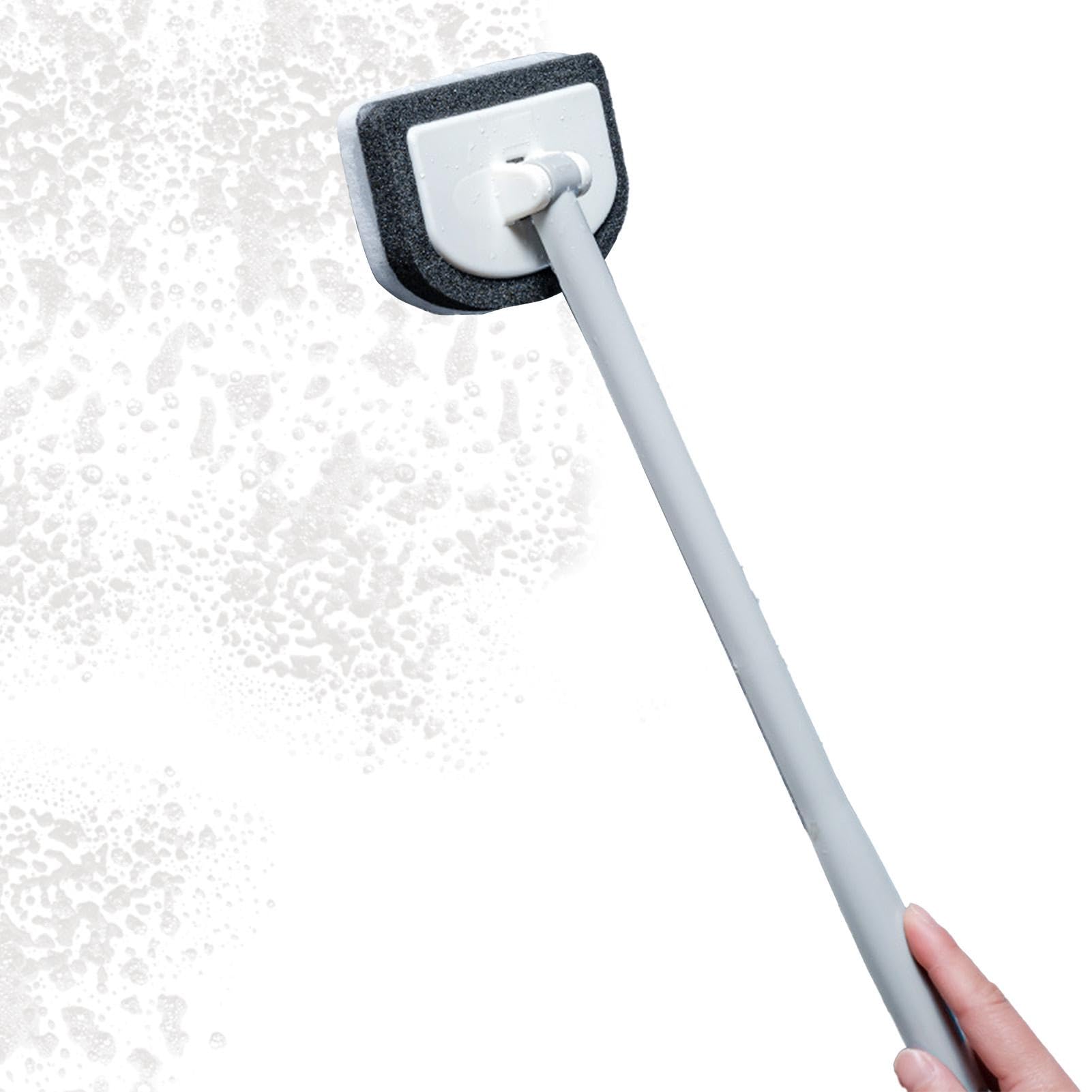 Shower Scrubber - Ceramic Tile Cleaning Brush | Non Scratch Shower Scrubber | 180 Degree Rotation Shower Scrubber | Detachable Shower Brush For Cleaning | Wall Glass Sponge Brush For Bathroom
