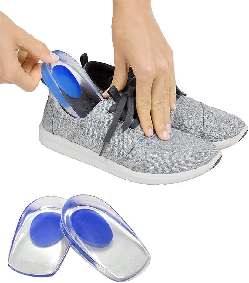 MINNESOTA Silicone Gel Cup Shoe Insole | Relieves Heel Pain | Plantar Fasciitis & Heel Spurs | Gel Insole For Shoes Men | High Heel Anti-skidding Pain Relieving Pad for Men Women Sport Hiking 1 Pair Blue