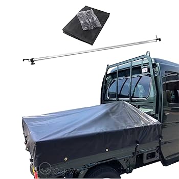 新品 国産エステル帆布 スーパーキャリイ 荷台シート スロープ型 軽トラック 14-carry-008def.jpg