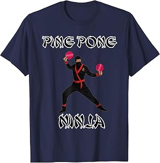 Funny Ping Pong Shirt | Ping Pong Ninja T-Shirt Table Tennis T-Shirt