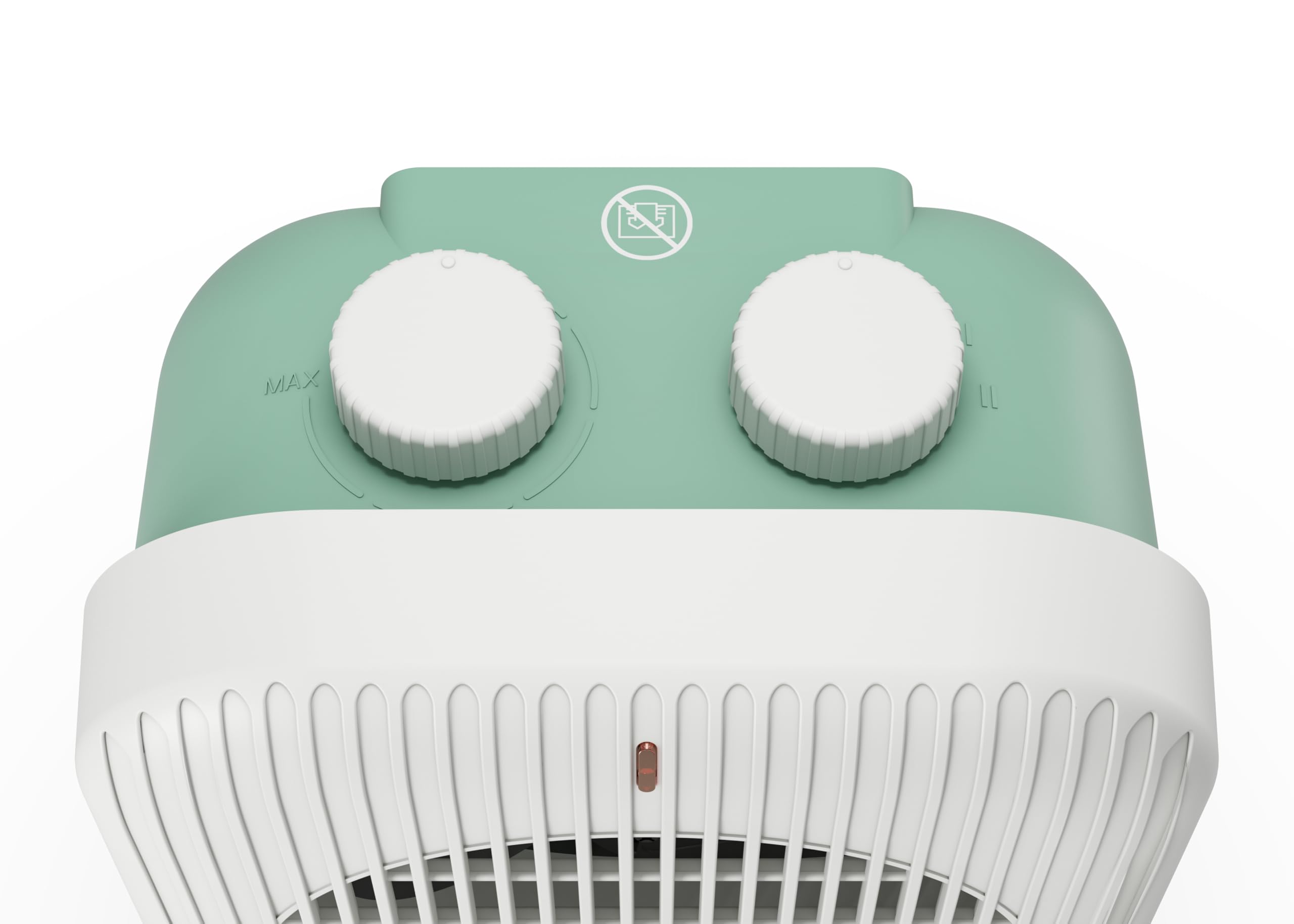 Olimpia Splendid, Caldo Funky, Termoventilator compacto de hasta 2000W, calefactor con ventilador, protección IP21 y sistema antivuelco